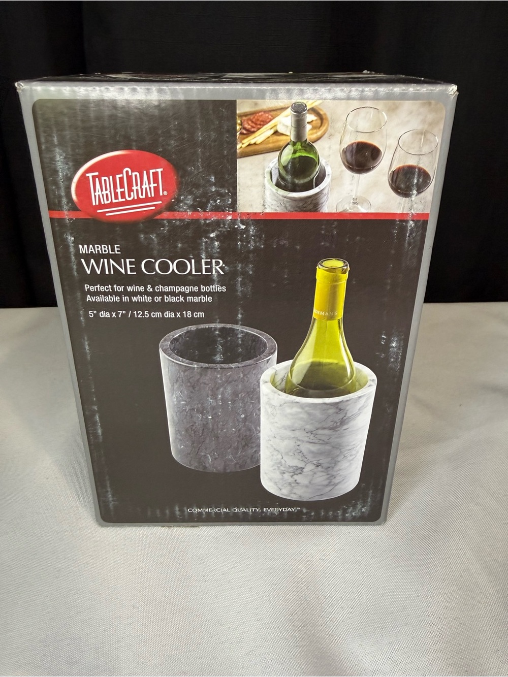 Marble Wine Cooler - High Quality White Marbled - NWT - Picture 2 of 8
